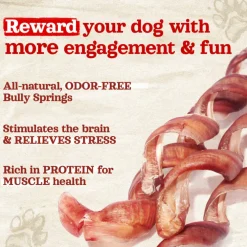 Fieldcrest Farms Nothin' to Hide Collagen & Bully Spirals Treats For Dogs