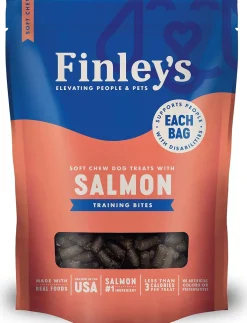 Finley's Barkery Salmon Recipe Soft Chew Training Bites Dog Treats, 6-oz