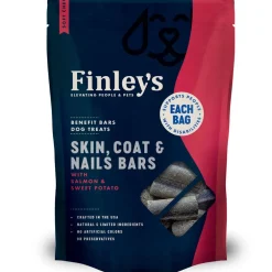 Finley's Barkery Skin, Coat & Nails Bars Dog Treats Salmon & Sweet Potato, 6-oz