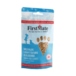 FirstMate Wild Pacific Caught Fish Meal & Blueberries Mini Trainers Grain Free Dog Treats (8 oz)
