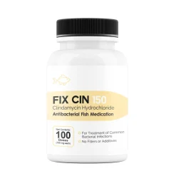 Fix Cin (Clindamycin) Capsules Fish Antibiotics, 150-mg, 100-count