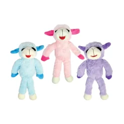 Floppy Lamb Chop Plush Dog Toy, Assorted Colors