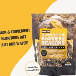Fluker's Grub Bag Calcium Fortified Bearded Dragon Omnivore Blend Treats (4 oz)