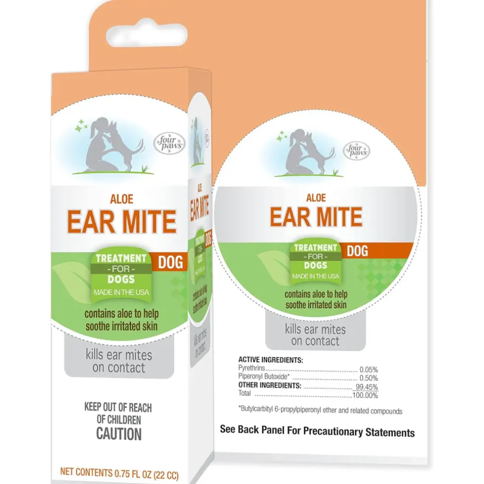 Four Paws Healthy Promise Aloe Ear Mite Treatment For Dogs (0.75 oz)