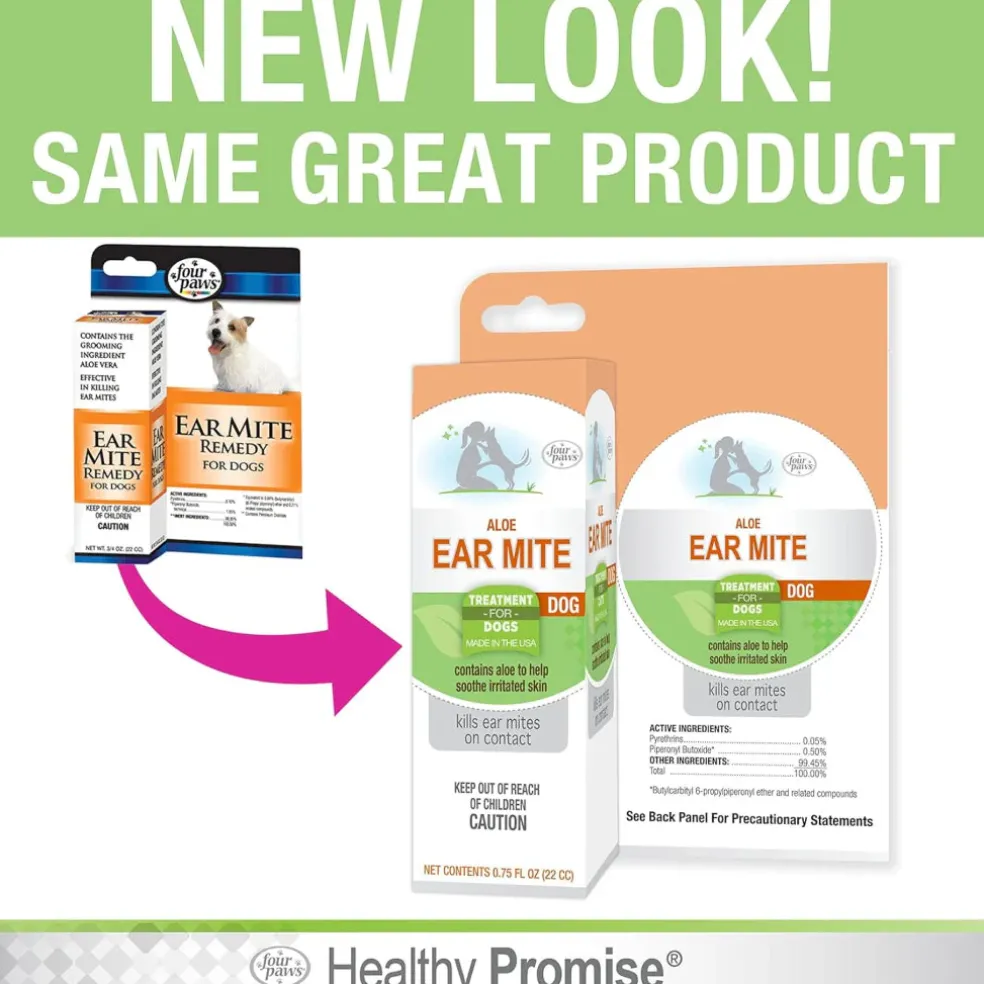 Four Paws Healthy Promise Aloe Ear Mite Treatment For Dogs (0.75 oz)