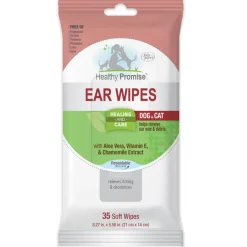Four Paws Healthy Promise Ear Wipes For Cats & Dogs (25 ct)