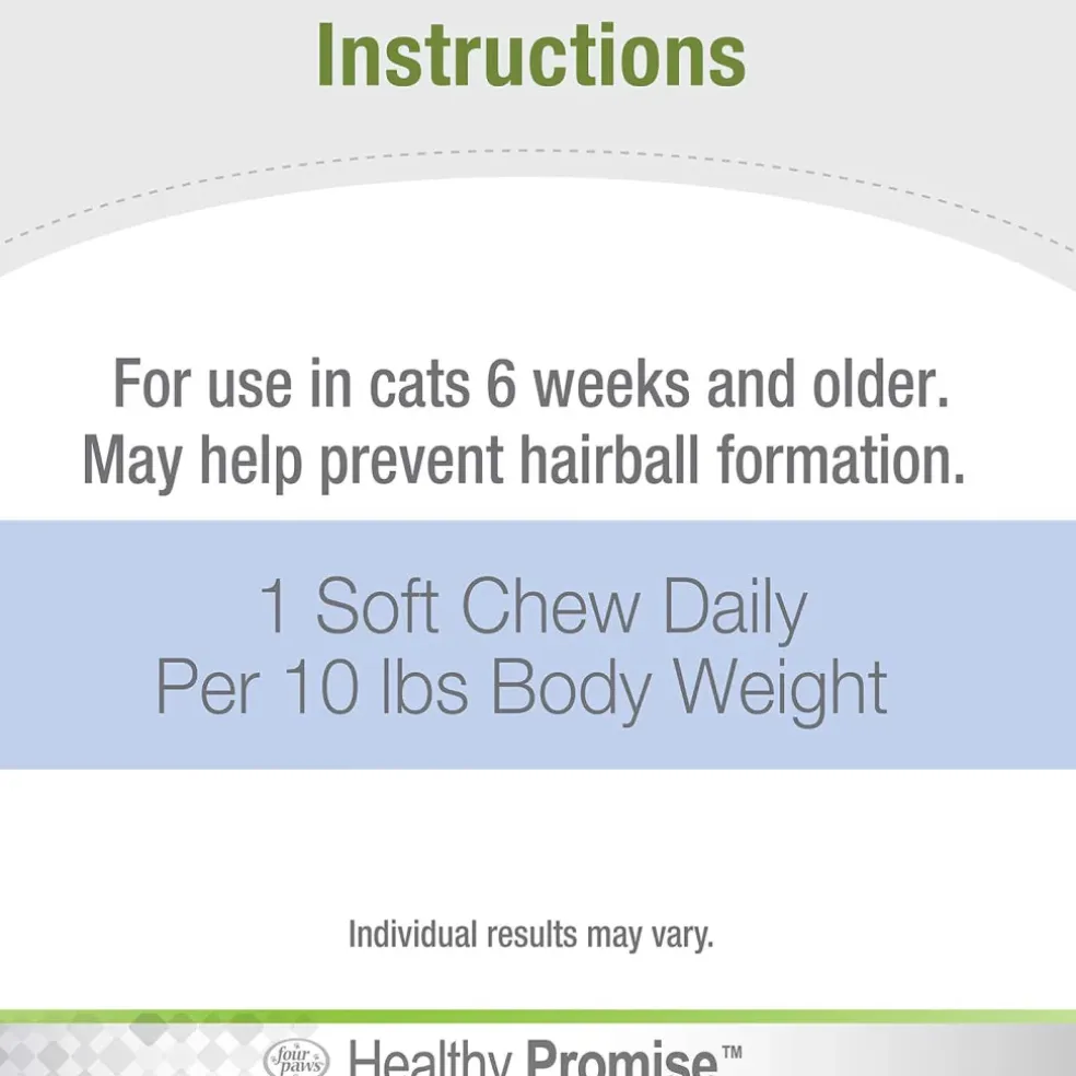 Four Paws Healthy Promise Hairball Control Soft Chews For Cats (90 ct)