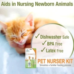 Four Paws Healthy Promise Nurser Bottle & Cleaning Brush For Pets