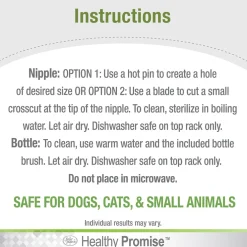 Four Paws Healthy Promise Nurser Bottle & Cleaning Brush For Pets