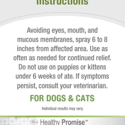 Four Paws Healthy Promise Pet Aid Fast-Acting Anti Itch Spray for Dogs & Cats (8 oz)