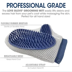Four Paws Magic Coat Professional Series Love Glove Grooming Mitt For Dogs