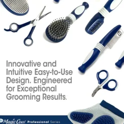 Four Paws Magic Coat Professional Series Dual-Sided Curry Brush for Dogs