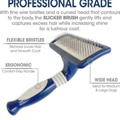 Four Paws Magic Coat Professional Series Slicker Brush for Dogs (Medium & Large )
