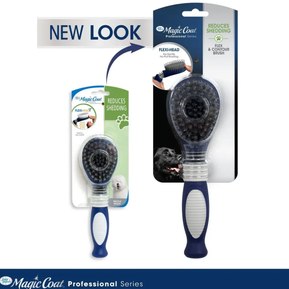 Four Paws Magic Coat Professional Series Flex & Contour Pin and Bristle Brush for Dogs