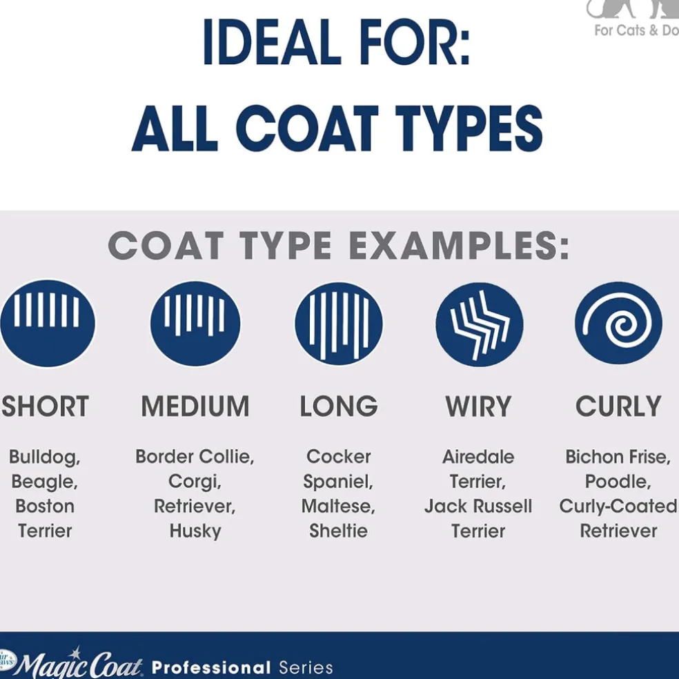 Four Paws Magic Coat Professional Series Flex & Contour Pin and Bristle Brush for Dogs