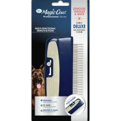Four Paws Magic Coat Professional Series 3-in-1 Deluxe Adjustable Comb For Dogs