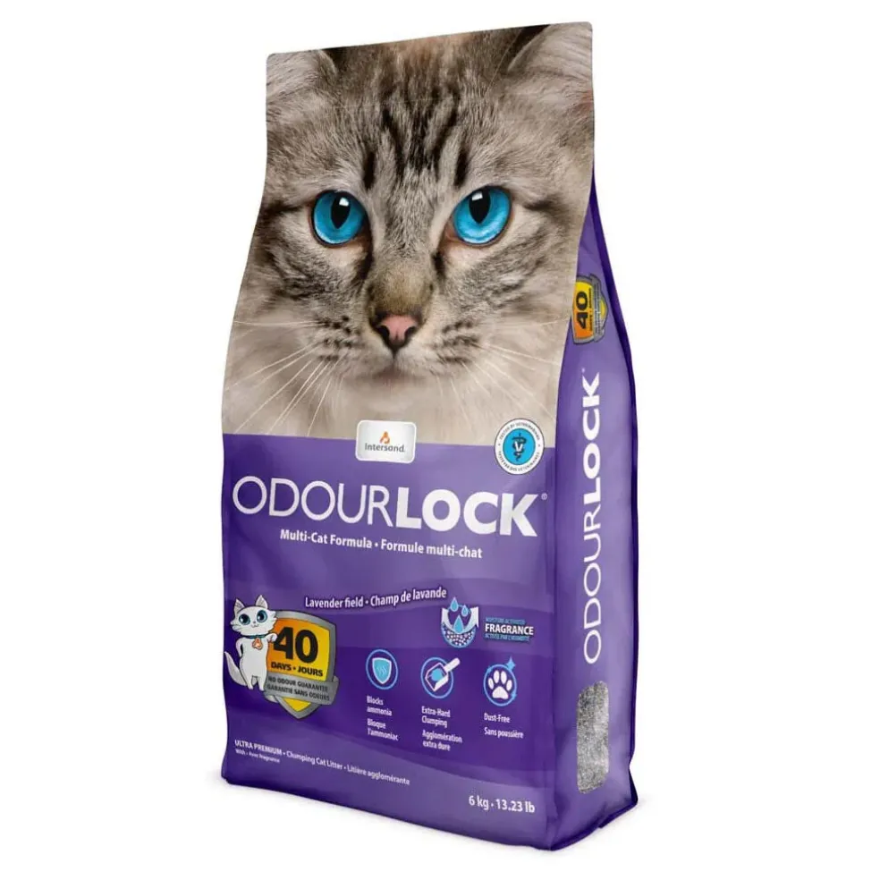 Fresh & Natural OdourLock Multi-Cat Formula Lavender Cat Litter