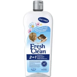 Fresh 'n Clean 2-in-1 Conditioning Shampoo For Dogs- Baby Powder Scent (18 oz)