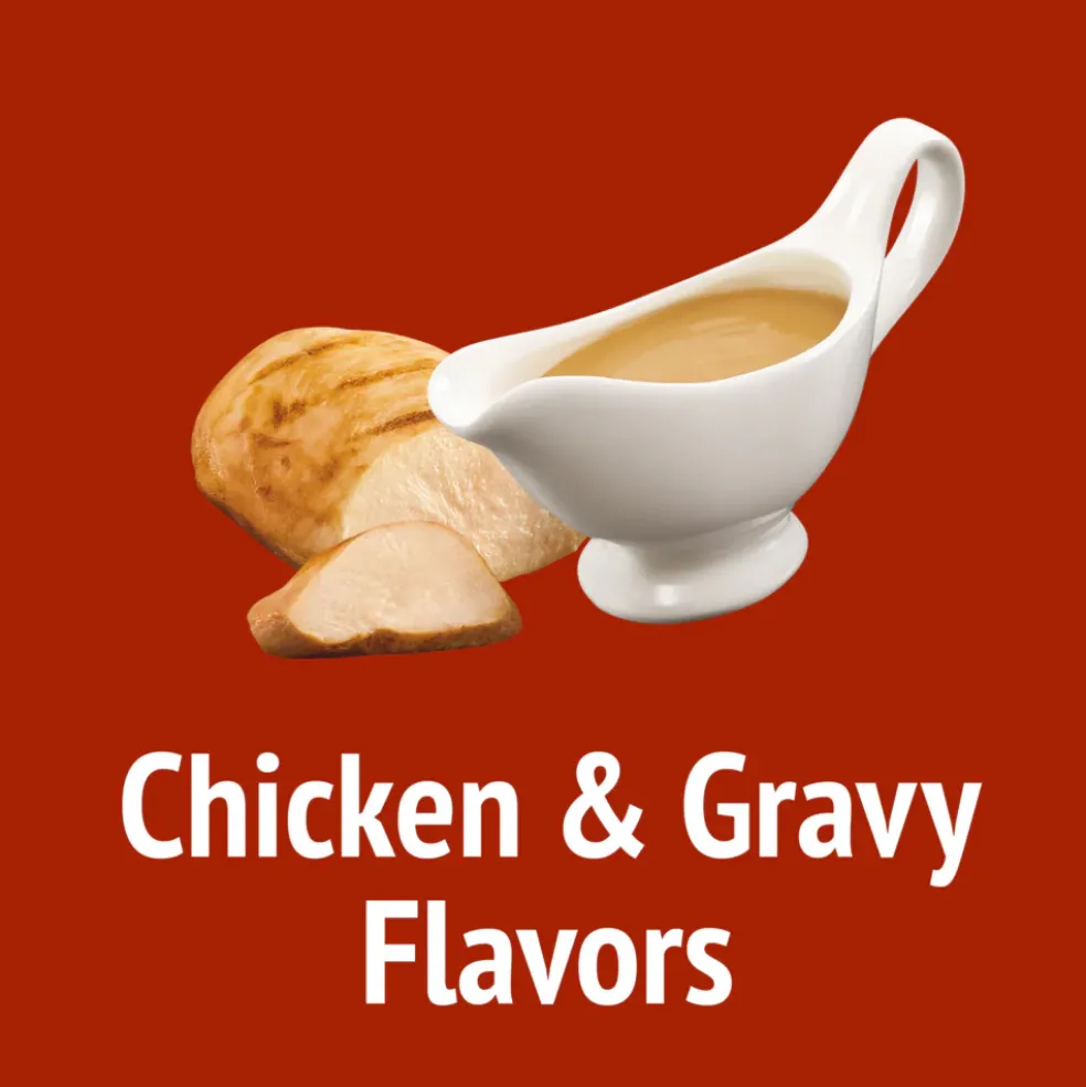 Friskies Party Mix Crunch Gravylicious Chicken & Gravy Flavors Cat Treats