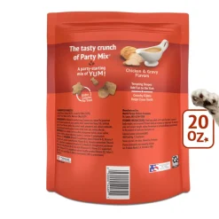 Friskies Party Mix Gravy-Licious Crunch Chicken & Gravy Cat Treats