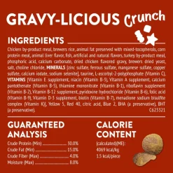 Friskies Party Mix Gravy-Licious Crunch Chicken & Gravy Cat Treats