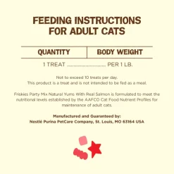 Friskies Party Mix Naturals Real Salmon Crunchy Cat Treats (2.1 oz)