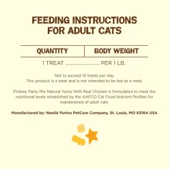Friskies Party Mix Natural Yums Chicken Recipe Cat Treats
