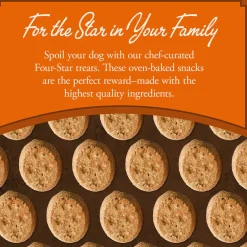 Fromm Four Star Oven-Baked Chicken with Peas & Carrots Recipe Treats for Dogs, 8-oz
