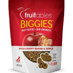 Fruitables BIGGIES Crispy Bacon & Apple Dog Treats (16 oz)