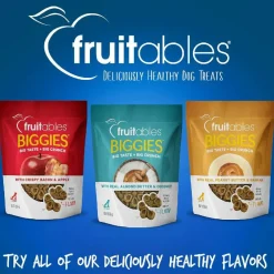 Fruitables BIGGIES Pumpkin & Blueberry Dog Treats (16 oz)