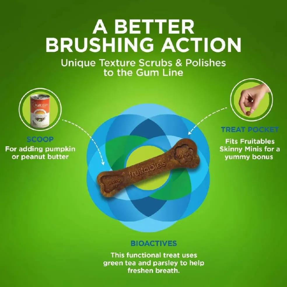 Fruitables BioActive Fresh Mouth Dental Chews For Small Dogs (15 chews)