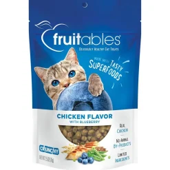 Fruitables Limited Ingredient Chicken with Blueberry Crunchy Treats For Cats
