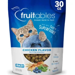 Fruitables Limited Ingredient Chicken with Blueberry Crunchy Treats For Cats
