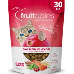 Fruitables Limited Ingredient Salmon with Cranberry Crunchy Treats For Cats