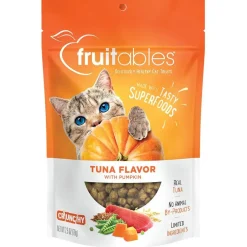 Fruitables Limited Ingredient Tuna with Pumpkin Crunchy Treats For Cats