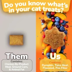 Fruitables Limited Ingredient Tuna with Pumpkin Crunchy Treats For Cats