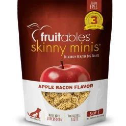 Fruitables Skinny Minis Apple Bacon Chewy Dog Treats (5 oz)