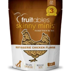 Fruitables Skinny Minis Rotisserie Chicken Flavor Chewy Dog Treats (5 oz)