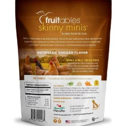 Fruitables Skinny Minis Rotisserie Chicken Flavor Chewy Dog Treats (5 oz)