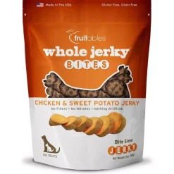 Fruitables Whole Jerky Bites Chicken & Sweet Potato Treats For Dogs (12 oz)