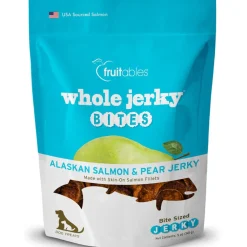 Fruitables Whole Jerky Bites Alaskan Salmon & Pear Treats For Dogs (5 oz)