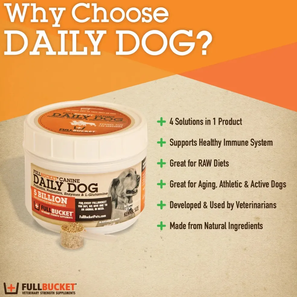 Fullbucket Canine Daily Dog Powder (87g, 30 servings)