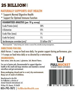 FullBucket Equine Probiotic Granules Regular Strength Formula (1500g, 150 servings)