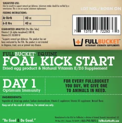 Fullbucket Foal Kick Start Paste (12 tubes)