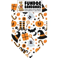 FunDog Bandanas Halloween for Dogs & Cats, Color Varies