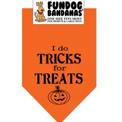 FunDog Bandanas Halloween for Dogs & Cats, Color Varies