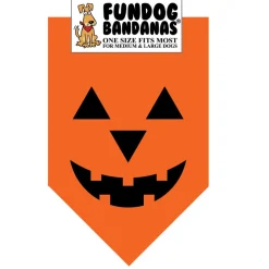 FunDog Bandanas Halloween for Dogs & Cats, Color Varies