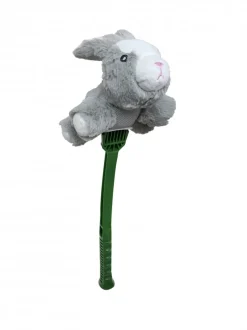 Furry Flingerz on Stick Rabbit Dog Toy