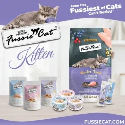 Fussie Cat Chicken with Pumpkin in Goat Milk Puree Lickable Kitten Recipe, 0.5-oz tube, 4-count