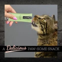 Fussie Cat Mackerel Puree Lickable Cat Treats, 0.5-oz x 4-tubes